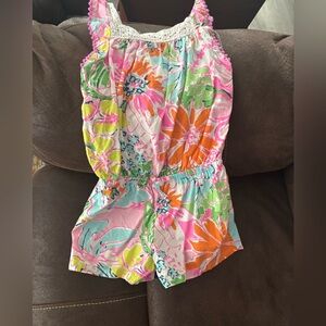 Lilly Pulitzer Kids Romper - Pink, Orange, Green, Blue